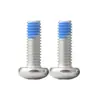 Tornillos de acero inoxidable 304 de cabeza redonda y ranura de cruz con recubrimiento adhesivo anti-aflojamiento, diseñados para prevenir el desprendimiento; Tornillos de cabeza troncocónica recubiertos de adhesivo, M2-M10