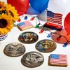 Día de la Independencia 250 Aniversario de los Estados Unidos Posavasos de Acrílico para Taza de Café Aislamiento Térmico Posavasos para Taza de Té Juego de Posavasos Antideslizante