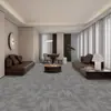 Descuentos por cantidad, baldosas de alfombra entrelazadas de color gris cemento, elegantes y duraderas, 50*50 cm, específicamente para edificios de oficinas