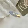 Grampo de Cabelo Sem Costura para Mulheres no Verão, Presilha para Franja Lateral, Acessório de Cabelo para Lavar o Rosto, Aplicar Maquiagem e Usar Máscara Facial, Presilha Bico de Pato