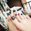 Nail Art Acabado Fake Nail Wear Unha Removível Seaside Toenail Patch Nail Piece Toenail Piece J Collection II