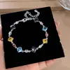Pulseira oval em formato de diamante de zircônia para mulheres, moderna e versátil para o dia a dia, luxo discreto com toque de alta qualidade, design único e de nicho