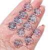 Hielo a través de flor de vidrio de halo de flor de cerezo cuentas de vidrio material para pulsera de cuentas DIY accesorios para pendientes hechos a mano