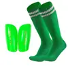 Juego de Dos Piezas de Espinilleras de Fútbol para Niños y Calcetines de Fútbol Calcetines Largos Especiales para Protección de Espinillas Venta al por Mayor