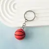 Llavero de bola de simulación epoxy Copa del Mundo fútbol baloncesto rugby tenis colgante aficionados Deportes pequeño regalo