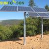 Suporte de painel solar de liga de alumínio conjunto completo suporte de estação de energia de cimento tipo sistema de suporte fotovoltaico