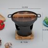 Mini prato de churrasco estilo coreano para uma pessoa, prato de churrasco antiaderente sem fumaça, prato de churrasco alcoólico, panela pequena para uso doméstico, atacado