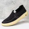 Zapatos de Lona Transpirables Nuevos, Mocasines de Moda para Hombre Primavera y Verano, Zapatos Slip-On Casuales para Hombre Estilo Old Beijing, Zapatos Casuales de Suela Gruesa