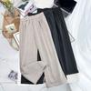 Otoño e invierno 2024 nuevo 200kg hermana gorda forrado de vellón acolchado pantalones de pierna ancha talla grande mujer casual cálido 5501