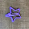 Pinza grande para el pelo de color caramelo con diseño de goteo, pinza BB de estrella de cinco puntas, pinza para el pelo de bebé para flequillo de pelo roto, pinza lateral para la parte trasera de la cabeza, accesorio para el pelo
