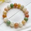 Pulseira de raiz de bodhi cor de doce natural ao redor do dedo círculo único macio versão estudante rosário de contas pulseiras masculinas e femininas barraca atacado