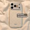 Adequado para Capa de Celular Apple 16, Nova Capa Anti-Queda Série iPhone 17 Cobertura Total da Lente, Design de Urso com Bolinhas Azuis para iPhone 15 Pro