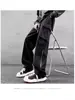 Pantalones de Trabajo Rectos Estilo Americano para Hombres y Mujeres, Novedad Tendencia Primavera y Otoño 2026 High-Street Retro Casual de Pierna Ancha