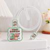 Modelo Onda Adecuado para Cargador Apple de 20/18W Cubierta Protectora Cubierta de Cable de Datos de Carga Rápida Mordida de Cable Castor de Navidad
