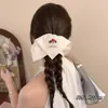 Pañuelo Cuadrado Estilo Francés Pastoral Lazo para el Cabello Cola de Caballo Atmósfera de Alta Gama Cuerda para el Cabello Banda Elástica Scrunchie Mori Girl Accesorio para el Cabello