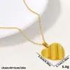 Collar con Colgante de Corazón de Acero Inoxidable 304 Moda Europea y Americana para Mujer Cadena Nueva de Nicho de Lujo Ligero de Oro de 18k