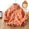 Jaqueta Infantil com Forro de Fleece, Novo Cardigan Espesso com Zíper para Outono e Inverno, Roupa Externa Unissex de Comprimento Médio para Bebês e Crianças