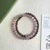 Pulsera Púrpura Estilo Chino Vintage con Sándalo Hilo Dorado y Exquisita Piedra Ojo de Gato, Joyería de Cuentas Multicapa para Mujer