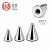 F136 Liga de Titânio Rosca Interna Ponta Cônica Devil Stud Piercing Minimalista para Orelha Lábio Cartilagem da Orelha Língua Joia para Piercing Rosca Interna