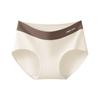 Otoño e Invierno Nuevo Algodón Amigable con la Piel Sin Costuras Algodón Puro en la Entrepierna Niñas Cintura Media-Alta Entrepierna Extendida Algodón Transpirable Ropa Interior para Mujer