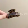 Serie de Estampado de Leopardo de Moda de Gama Alta Pinza para el Cabello Accesorios para el Cabello para Mujeres Pinza para Moño en la Parte Posterior de la Cabeza Pinza de Tiburón Simple Versátil