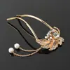 Horquilla de Perla con Lazo Vintage Horquilla de Diamantes de Imitación con Diamantes de Imitación Trampa para el Cabello Bola de Trampa para el Cabello Accesorios de Trampa para el Cabello