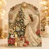 Pintura de Perlas Navideñas DIY Espejo Decorativo Adorno de Decoración para el Ambiente Festivo Fabricante Mayorista de Regalos Festivos Transfronterizos