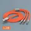 Cable de Datos Geeker Cable de Carga Tres en Uno Uno a Tres Carga Súper Rápida de 120W Cable Geeker Adecuado para Huawei Tipo-C