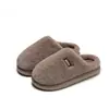 Pantuflas de felpa de algodón de color liso para otoño e invierno para mujer, de suela gruesa, con una sensación suave y acolchada, forradas de felpa para abrigar, y antideslizantes, adecuadas para parejas, también disponibles para hombre