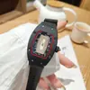 Dropshipping Transfronterizo de Relojes de Moda para Mujer Richard Mille de Barril Completamente Diamantados, Venta al por Mayor desde el Fabricante de Origen