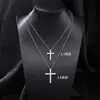 Collar Clavícula Cruz de Plata de Ley S925 Hecho a Medida de Fábrica para Mujer con Colgante de Moissanita, Cadena Clavícula Popular Producción y Venta al por Mayor