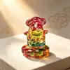 Ornamento Rotativo dos Doze Signos do Zodíaco de Cristal Atrai Riqueza e Sorte Decoração de Mesa de Escritório Presente para Ano do Zodíaco Presente Criativo