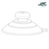 Fabricantes de Shenzhen transfronteiriços mais vendidos diâmetro 12-70mmpvc ventosa transparente cabeça de cogumelo vácuo vidro ventosa transparente