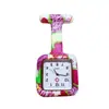 Fabricante de Shenzhen 2234 Reloj de Silicona Universal Estampado Cuadrado para Enfermeros Hombres y Mujeres, Reloj de Pecho para Examen de Estudiantes, Modelo Moderno Estilo Coreano