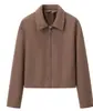 Europa Transfronteriza AliExpress INS Popular Ropa para Mujer Abrigo de Lana de Dos Colores
