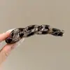 Pinza de plátano para coleta alta estilo coreano para mujer, pinza elegante para la parte trasera de la cabeza, pinza de garra para fijar el cabello, pasador vertical, accesorio para el cabello