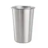 Taza de acero inoxidable 304 de Amazon, estilo Ins, jarra de cerveza de una sola capa, para acampar, agua, jugo y bebida fría.