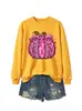 Moletom Casual Moda Confortável Plus Size Feminino Laço Rosa Abóbora Comércio Exterior Amazon Atacado Transfronteiriço