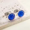 AliExpress Amazon Lançamento Redondo Joia Botões de Punho Moda Retrô Camisa Masculina cufflin