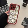 Popular Comercio Exterior 3D Tridimensional Flor de Durazno Funda para Teléfono para Apple 17 Silicona iPhone 16Pm Anti-Caída Mate Funda Venta al por Mayor