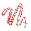 Collar con Colgante de Cuentas de Amor Multicolor Moda Diseño Sencillo de Nicho Cadena para Clavícula de Celebridad de Internet Joyería Cadena de Lana para Mujer