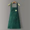 Avental para Uso Doméstico, Impermeável e à Prova de Óleo, com Recurso para Limpar as Mãos, Roupa de Trabalho Fashion e Fofa para Homens e Mulheres, Avental de Cozinha Estilo Japonês