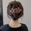 2025 Nuevo Pinza de Pato Suave Flor Disco Trasero Pinza para el Cabello Pinza Grande Mate Pinza de Agarre Pinza para el Cabello Accesorios para el Cabello
