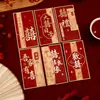 Atacado Novos Envelopes Vermelhos de Casamento com Estampa Dourada, Envelopes Vermelhos Festivos de Casamento Feliz, Envelopes Vermelhos de Mil Yuan para Presente de Casamento, Atacado Direto da Fábrica
