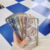 Adecuado para iPhone 14 Funda Magnética Galvanizada Patrón de CD 16 Apple 13 Promax Funda Protectora 15 Cubierta Completa Suave