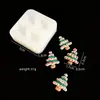 Árvore de Natal Floco de Neve Sino Chapéu de Rena de Natal Molde de Silicone Molde de Silicone de Grau Alimentício