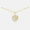 Collar de Diamantes Incrustados Estilo Coreano Ins para Mujer, Cadena para Clavícula con Colgante Simple en Forma de Corazón de Lujo Ligero de Nicho, Regalo Popular para Novia