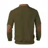 Camisa Polo de Pana Casual de Manga Larga a Rayas y Bloques de Color para Hombre, Nueva Colección Primavera y Otoño, Transfronteriza Europea y Americana de Amazon
