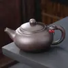 Bule de Argila Roxa com Grande Capacidade, Filtro de Furo Esférico, Adequado para Uso Doméstico e de Escritório, Grande Conjunto de Chá Kung Fu Estilo Antigo, Bule Único para Uso Doméstico