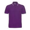 Color sólido rey 1AC04 teñido en hilo cuello verano 195g doble perla CVC manga corta camisa POLO cuello de contraste hombre personalizado venta al por mayor